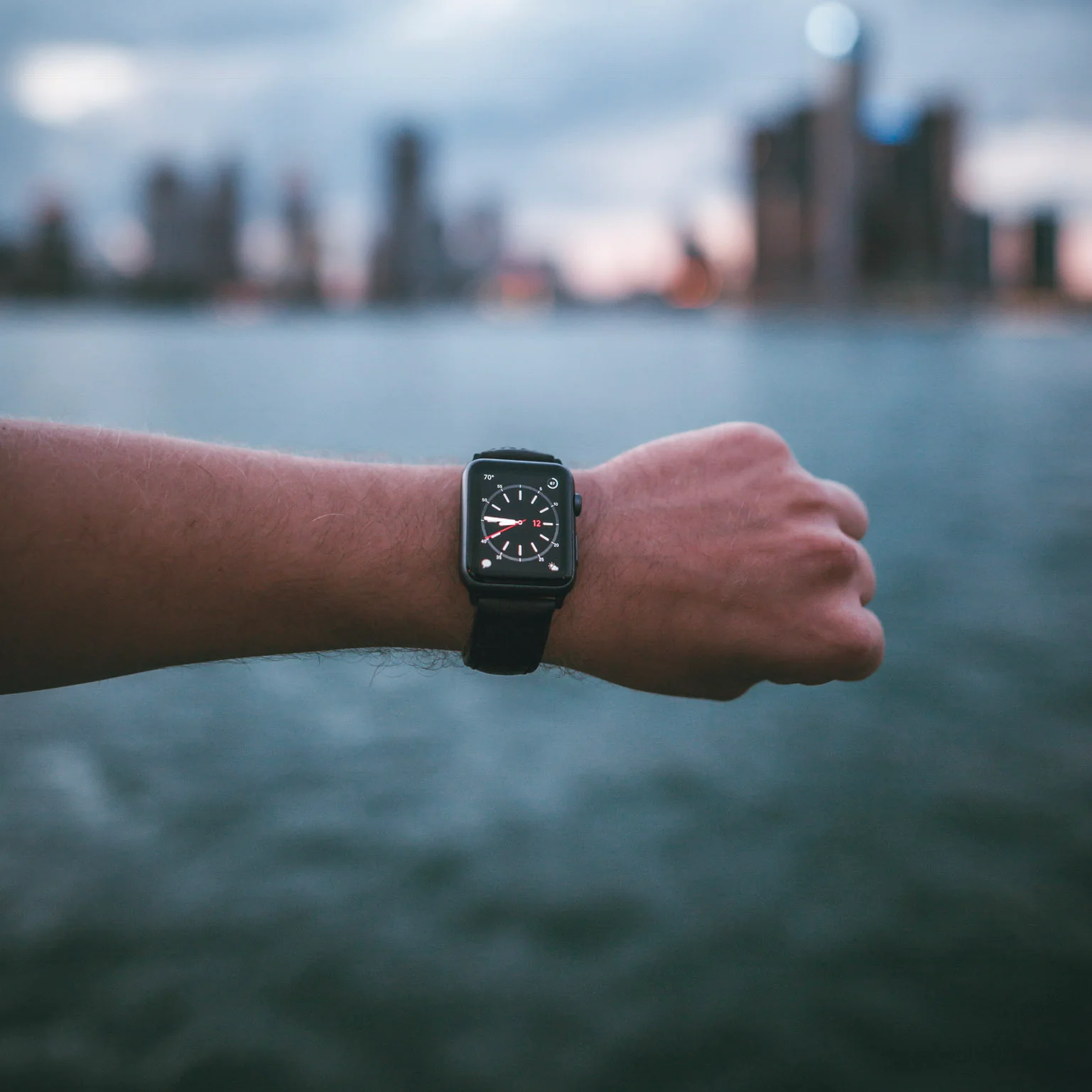 Leather Apple Watch Strap - Matte Black - Image 6
