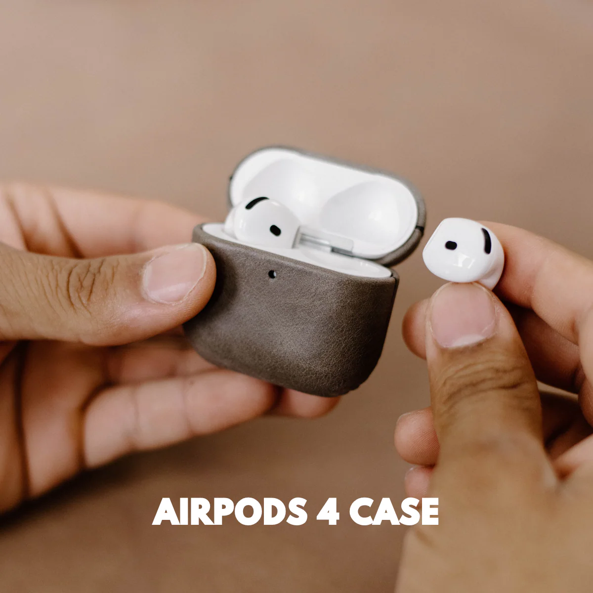 Leather AirPods Cases - SLATE - Image 3