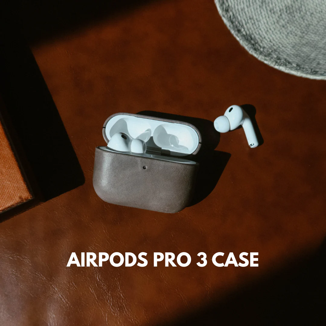 Leather AirPods Cases - SLATE - Image 5