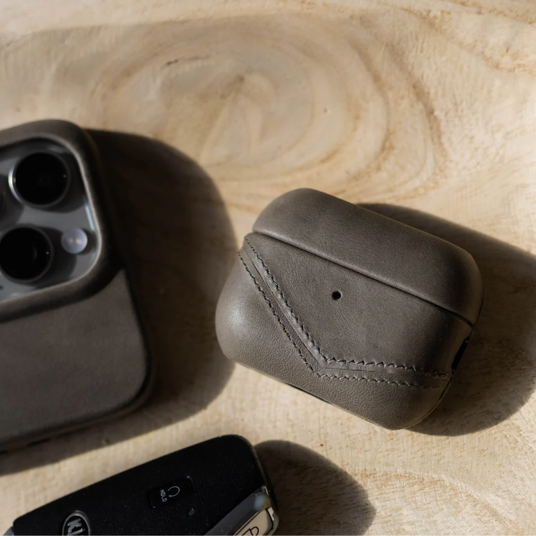 Leather AirPods Cases - SLATE - Image 8