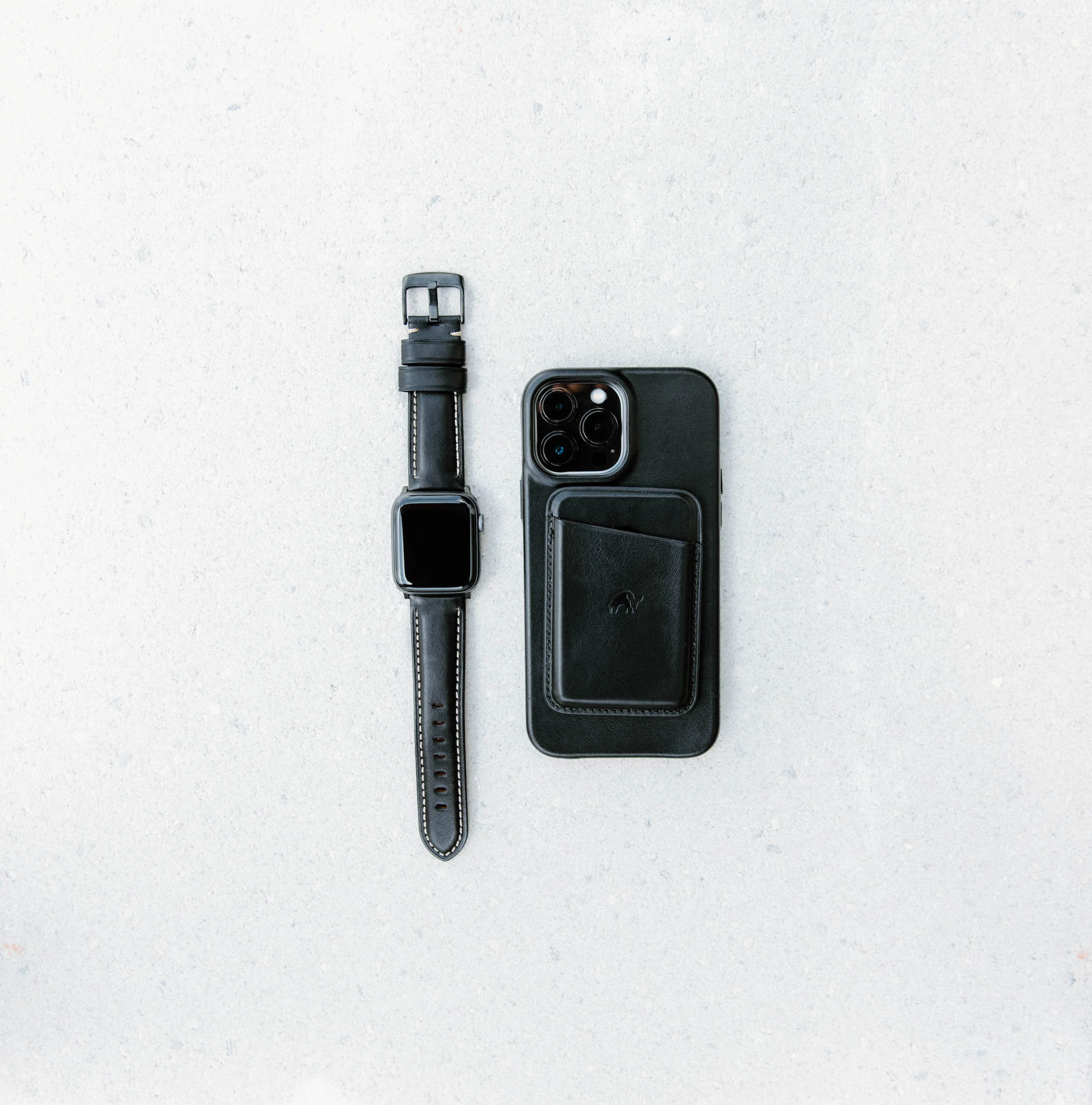 Leather Apple Watch Strap - Black Edition - Image 5