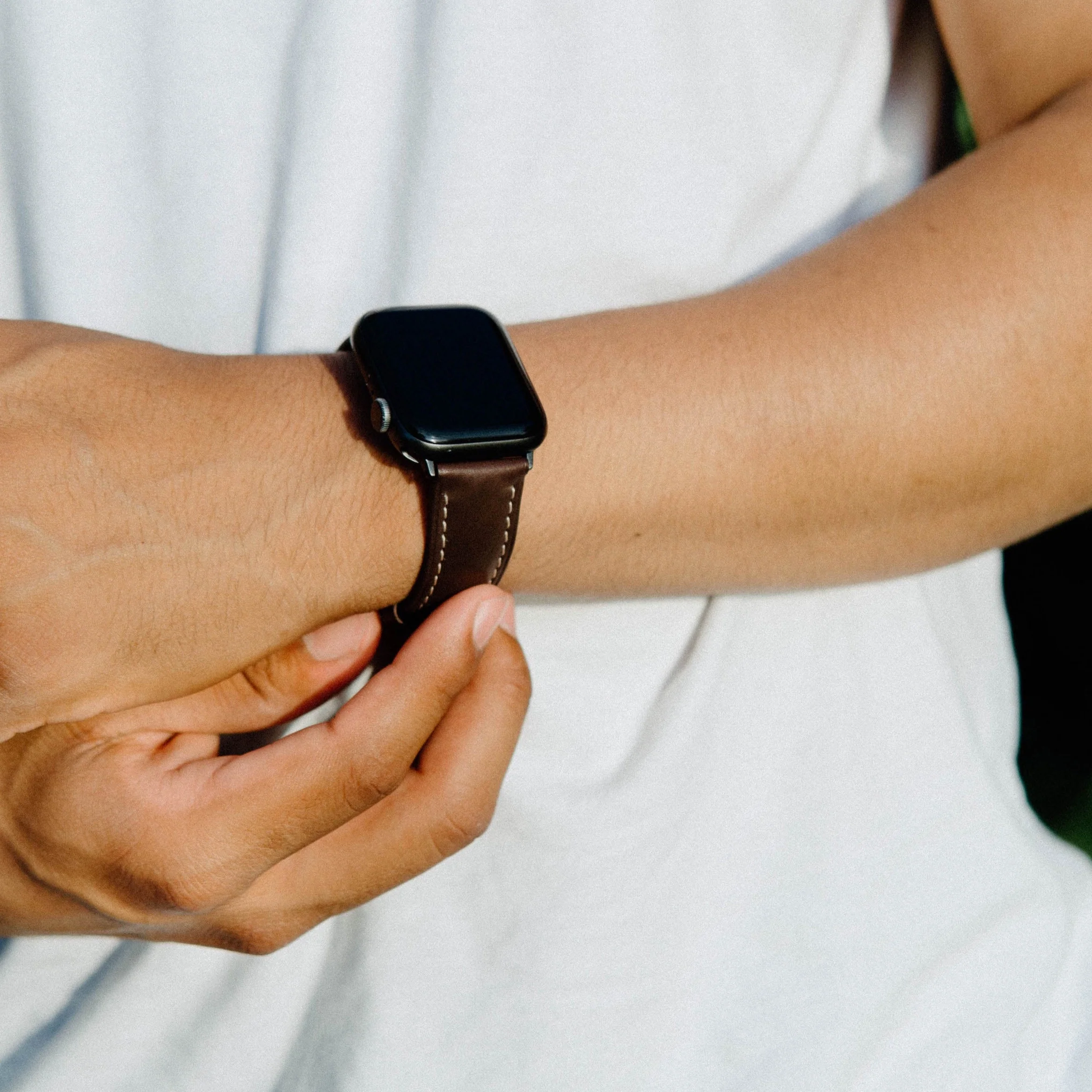 Leather Apple Watch Strap - Bourbon - Image 5