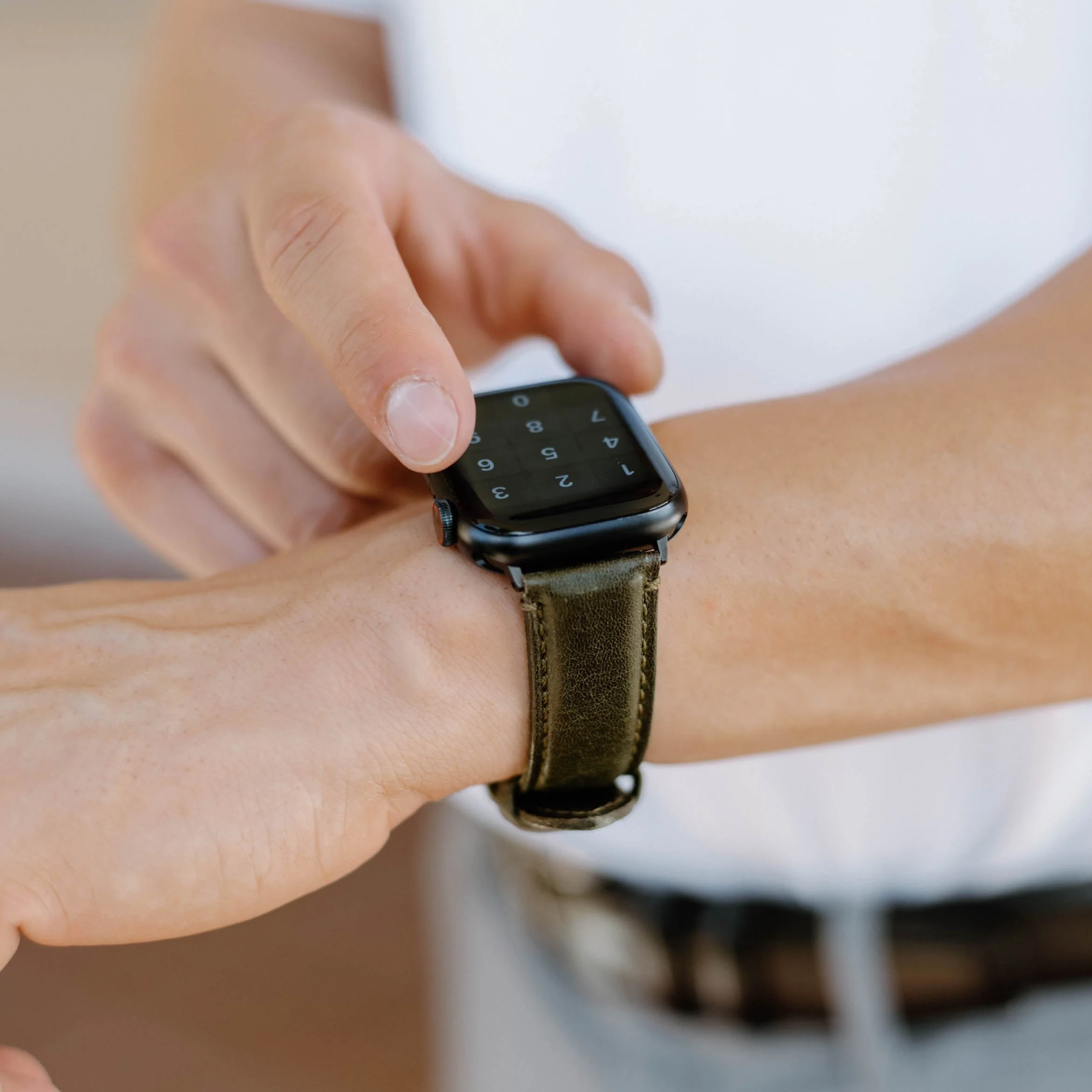 Leather Apple Watch Strap - Maverick - Image 3