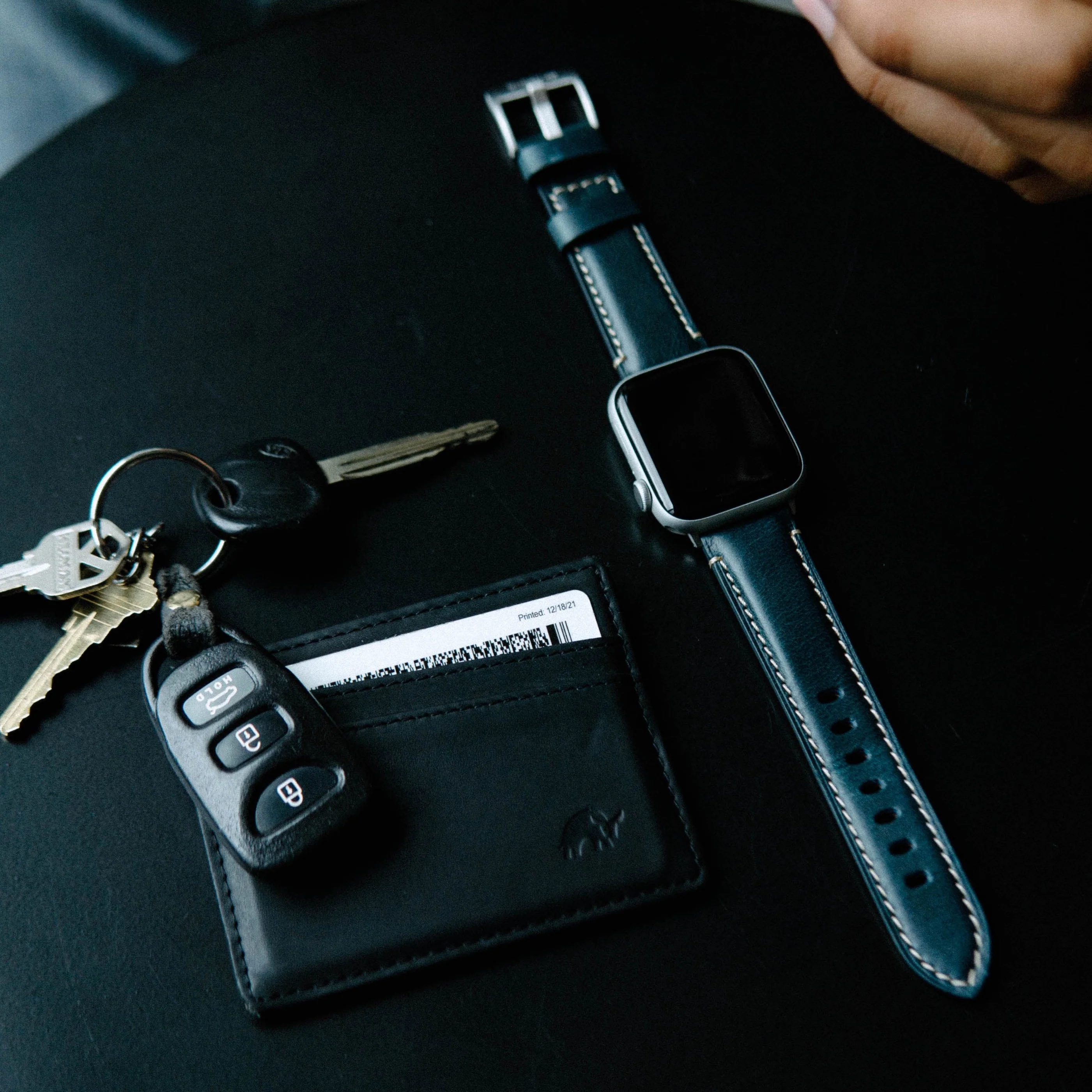 Leather Apple Watch Strap - Ocean - Image 4