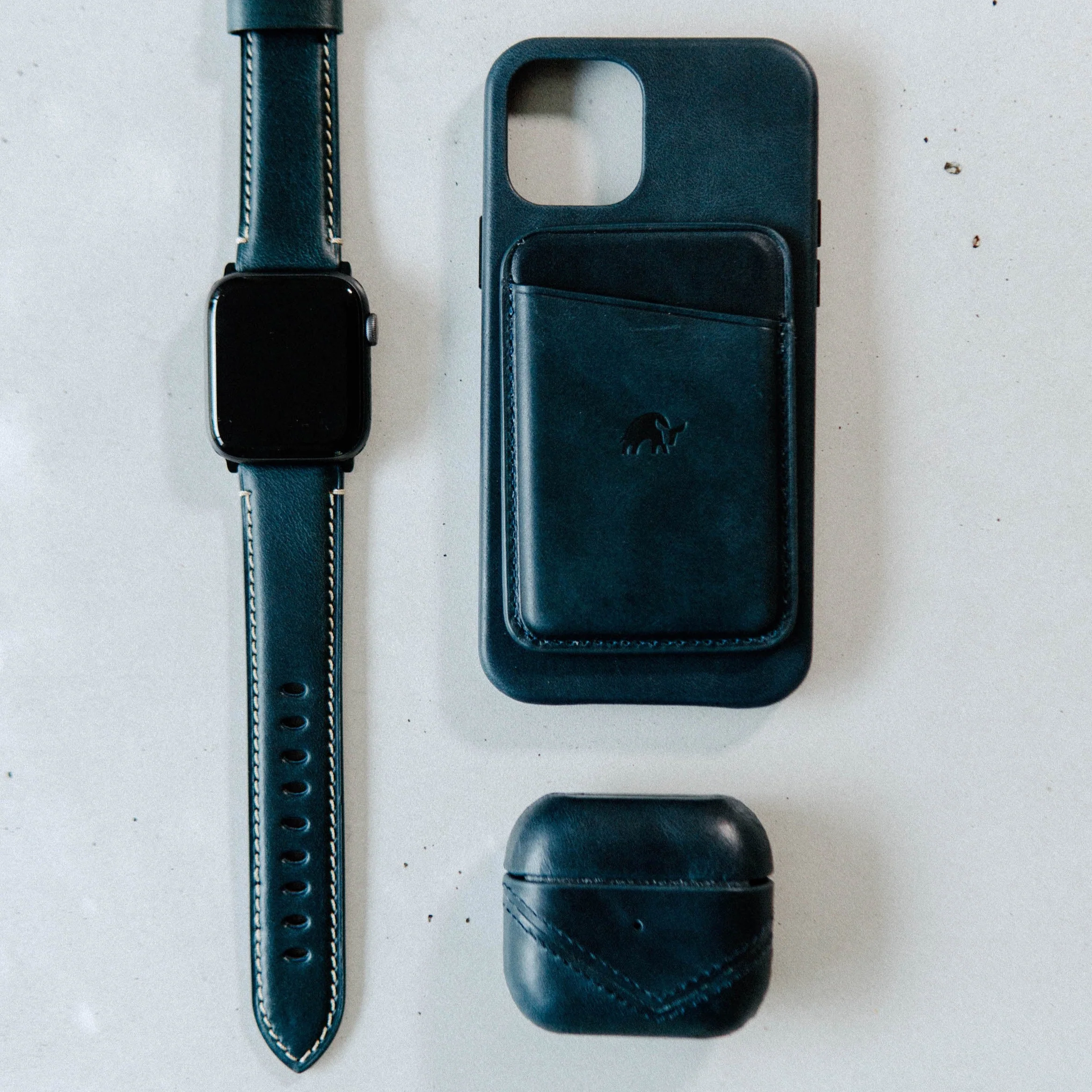 Leather Apple Watch Strap - Ocean - Image 7