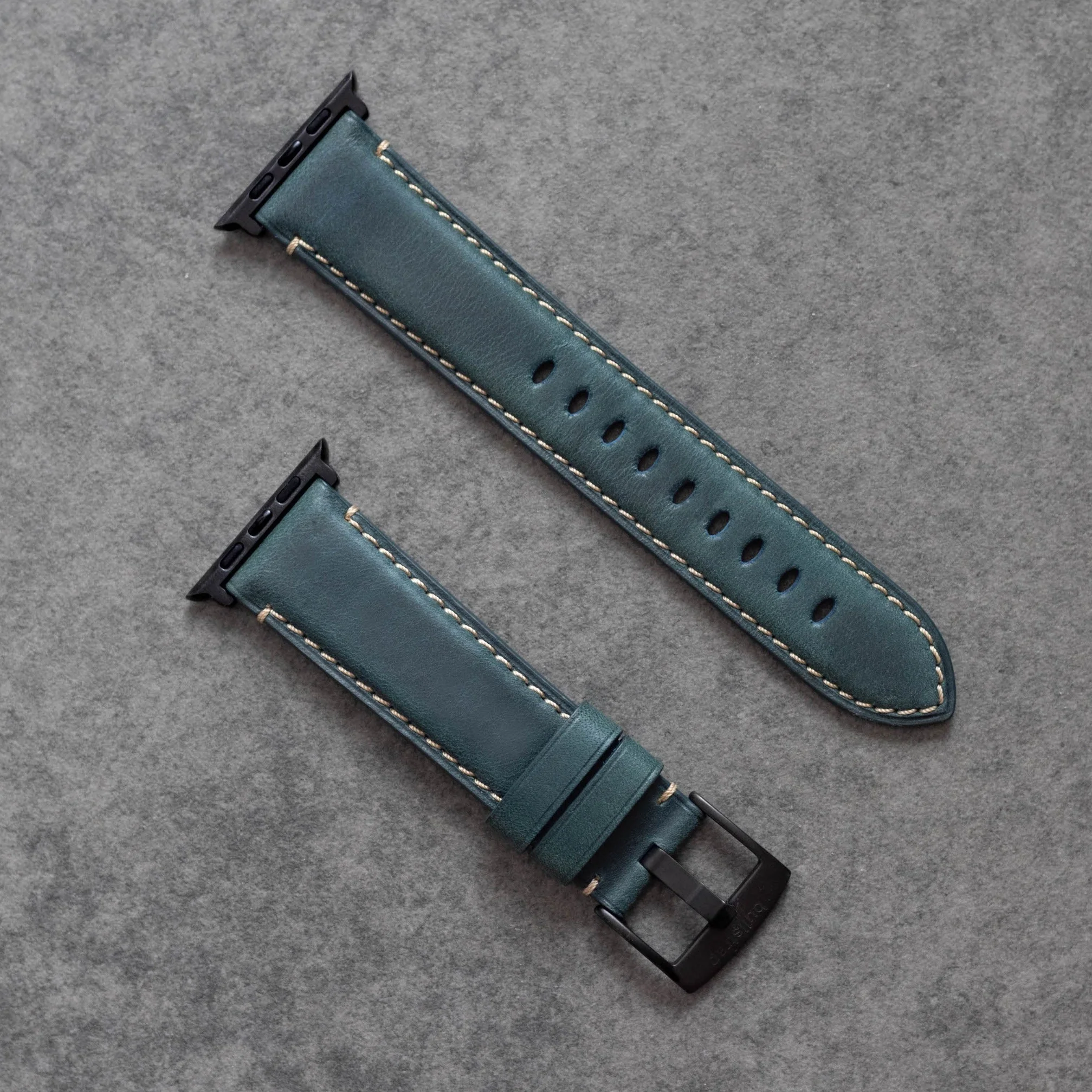 Leather Apple Watch Strap - Ocean - Image 9