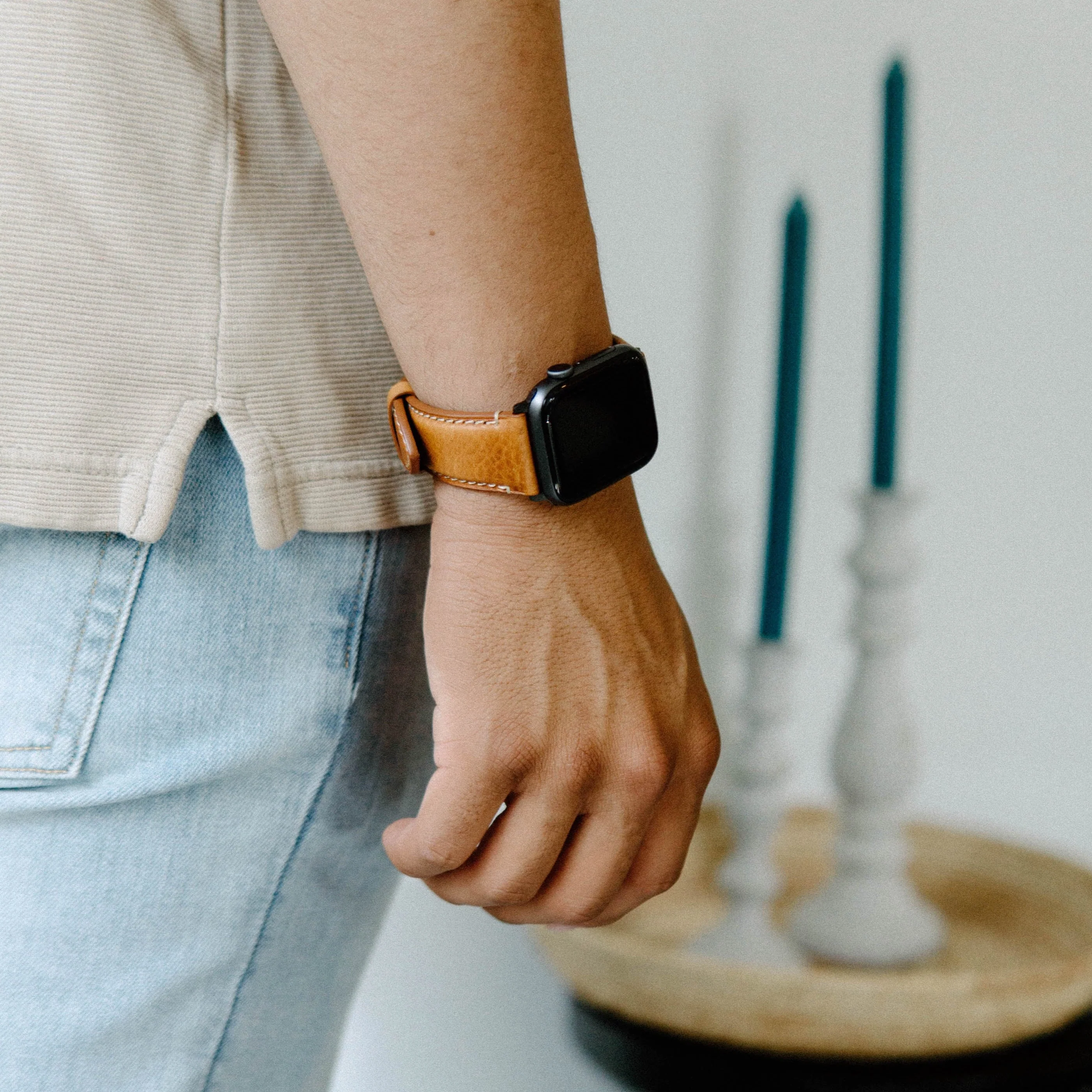Leather Apple Watch Strap - Sienna - Image 10