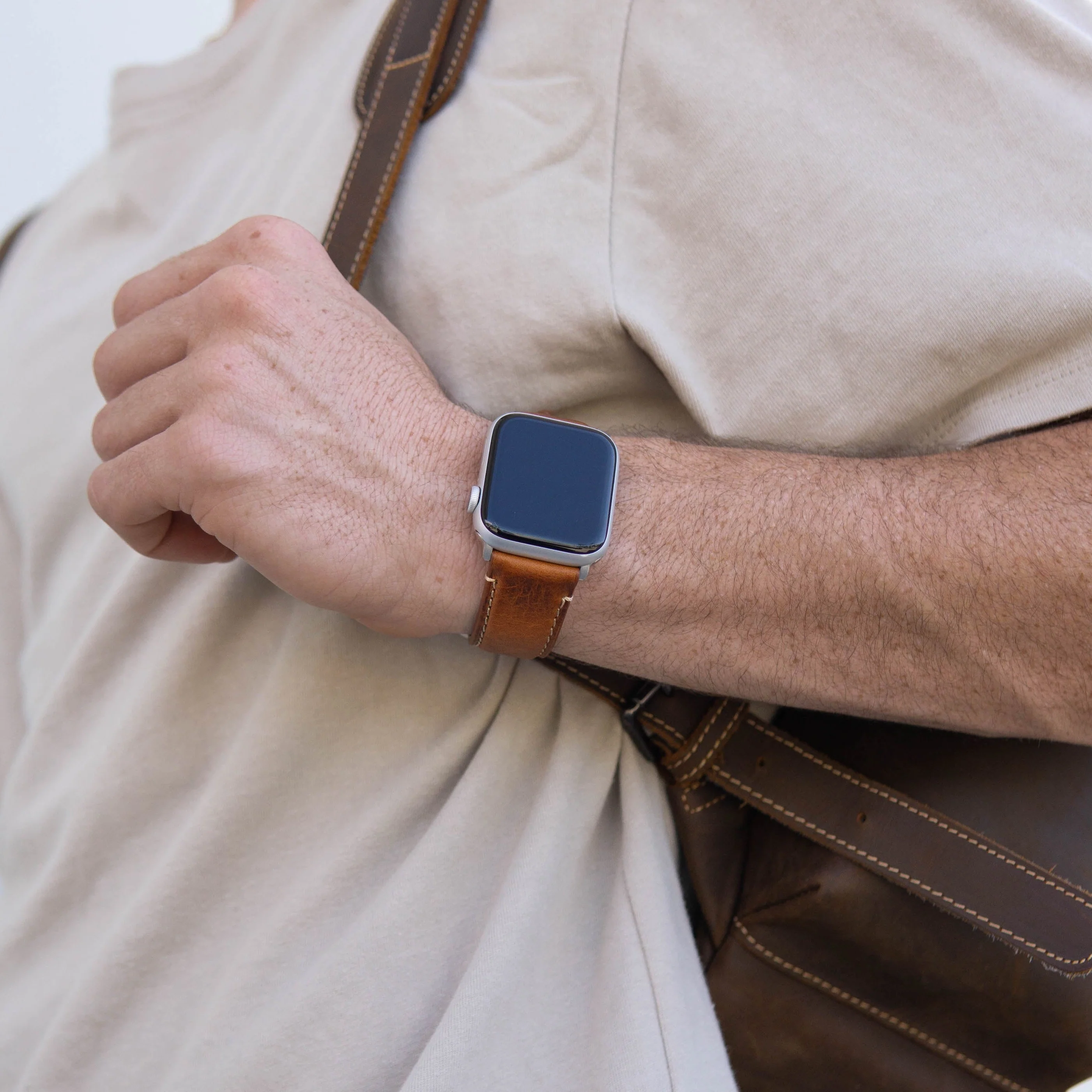 Leather Apple Watch Strap - Sienna - Image 11
