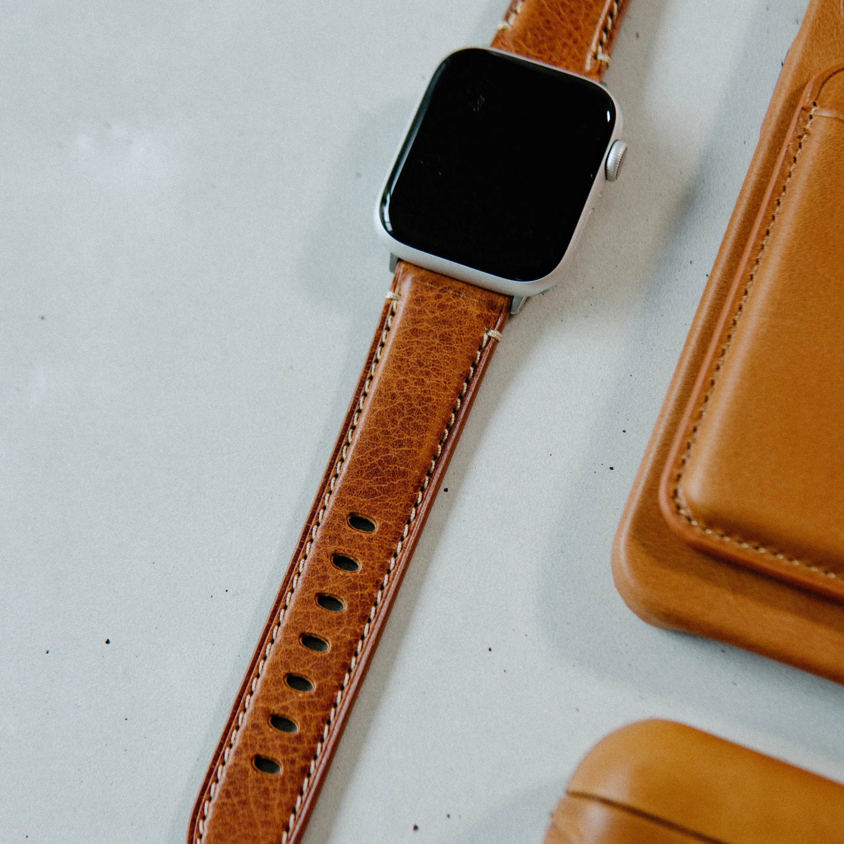 Leather Apple Watch Strap - Sienna - Image 7