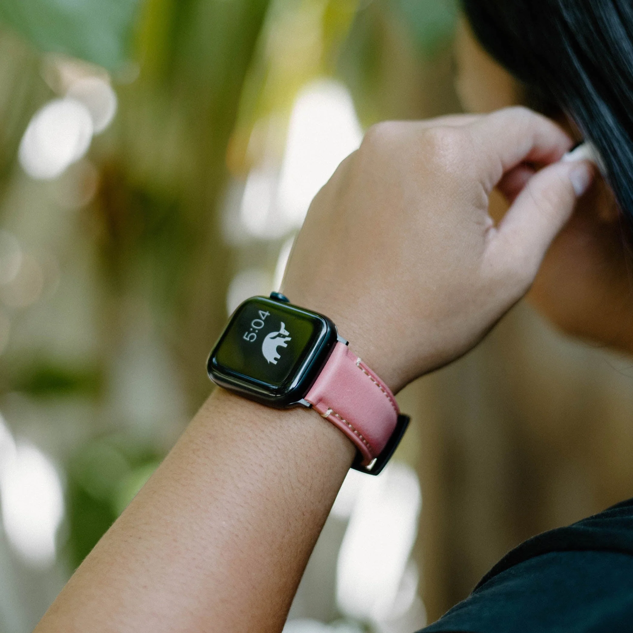 Leather Apple Watch Strap - South Beach - Image 3