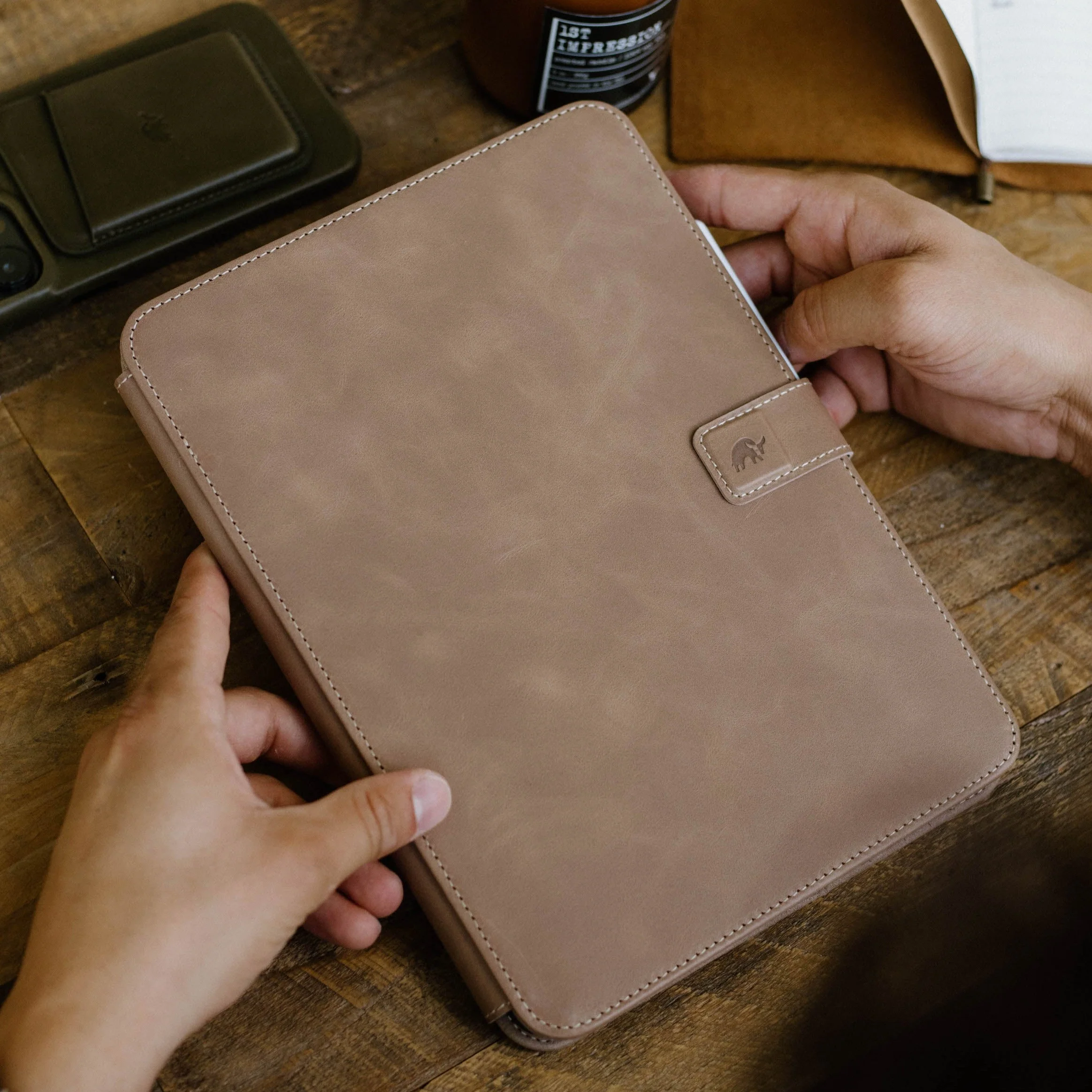 Leather iPad Case - Dune - Image 14