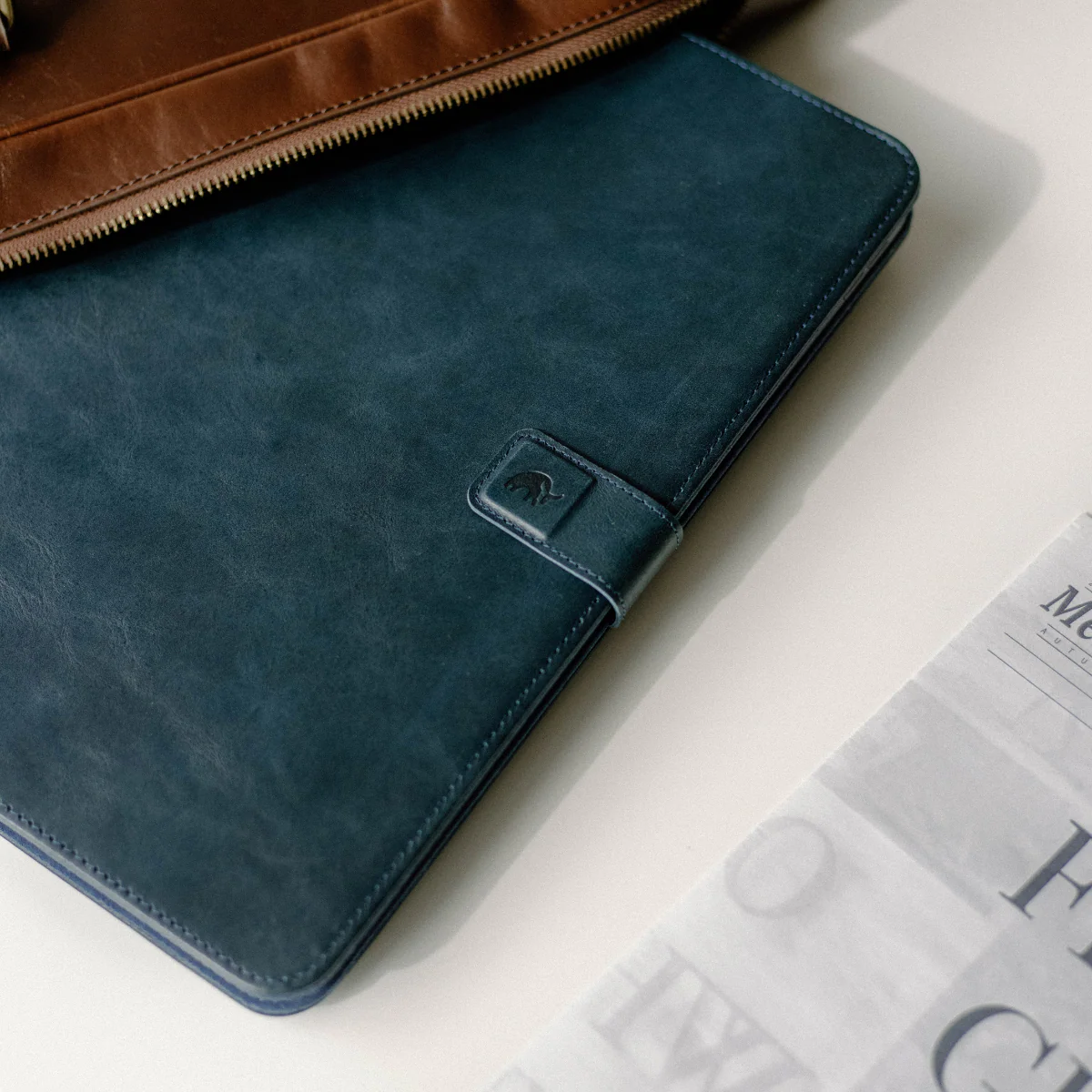 Leather iPad Case - Ocean - Image 3