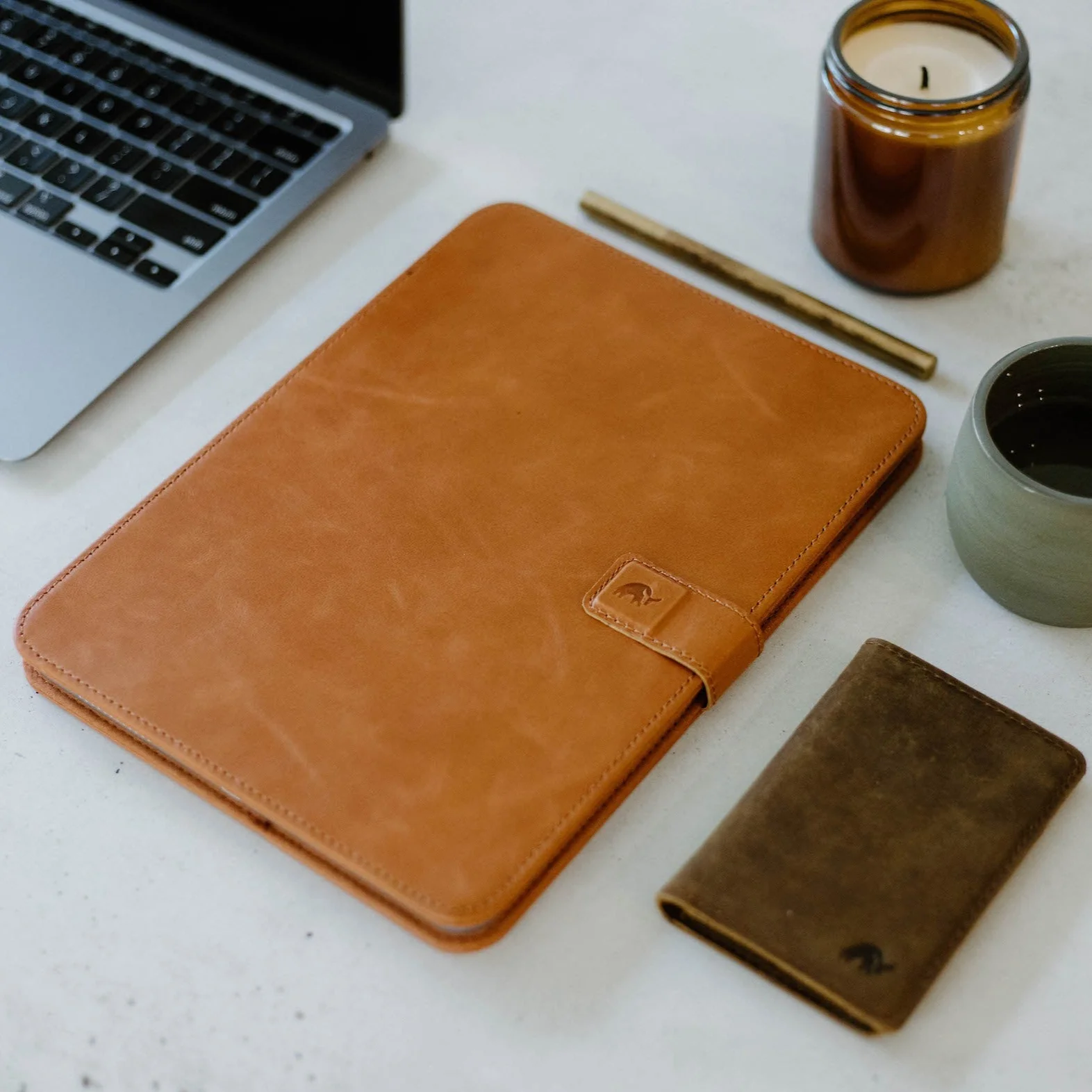 Leather iPad Case - Sienna - Image 12
