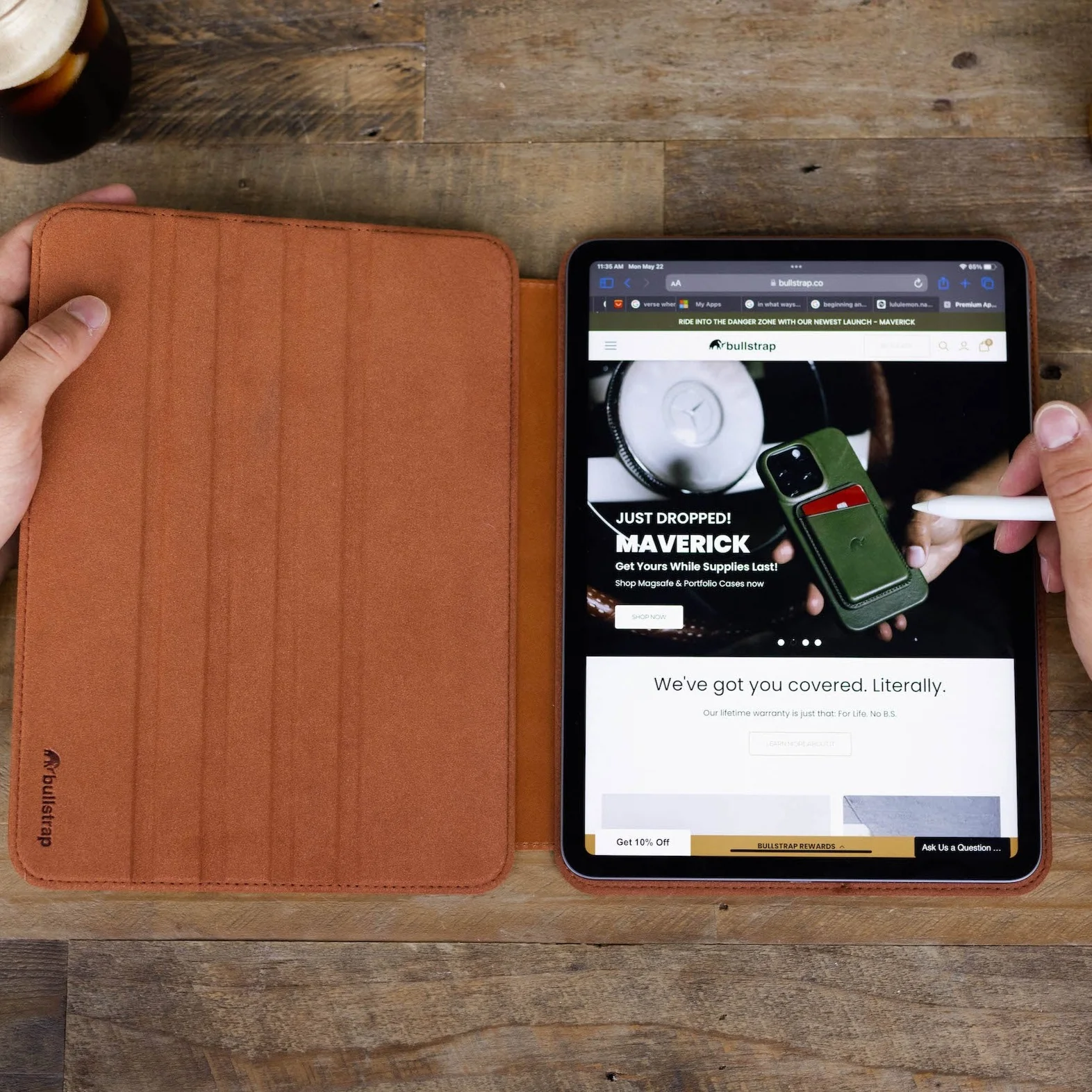 Leather iPad Case - Sienna - Image 13