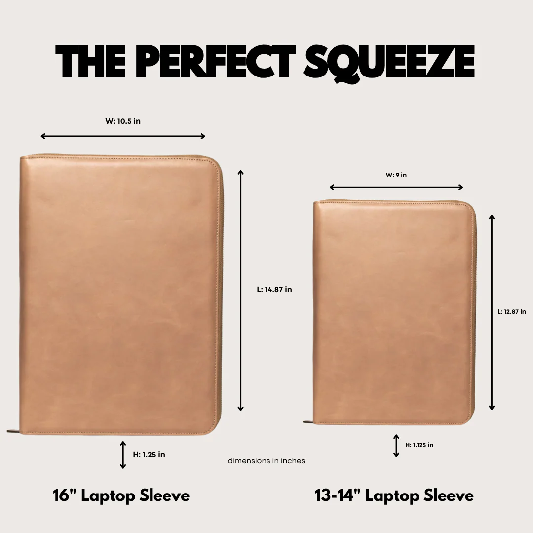 Leather MacBook Sleeve - Dune - Image 4