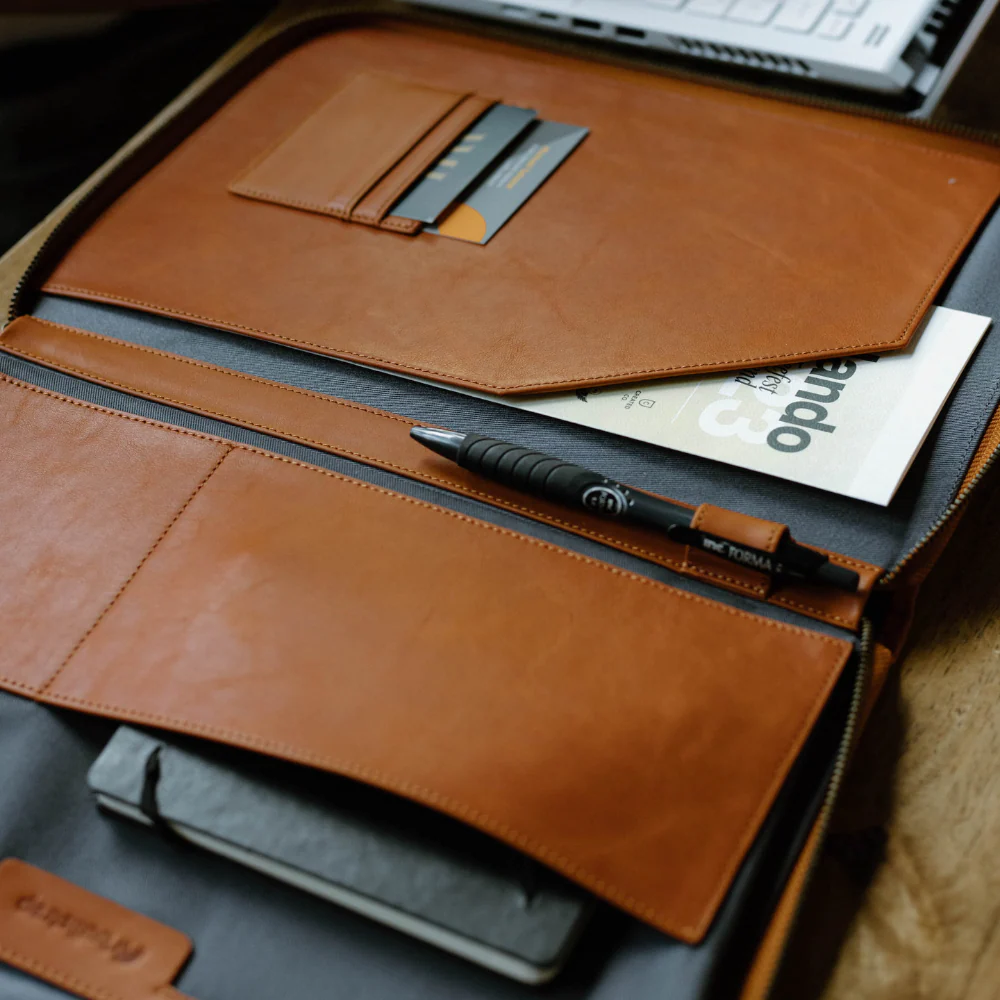 Leather MacBook Sleeve - Sienna - Image 5