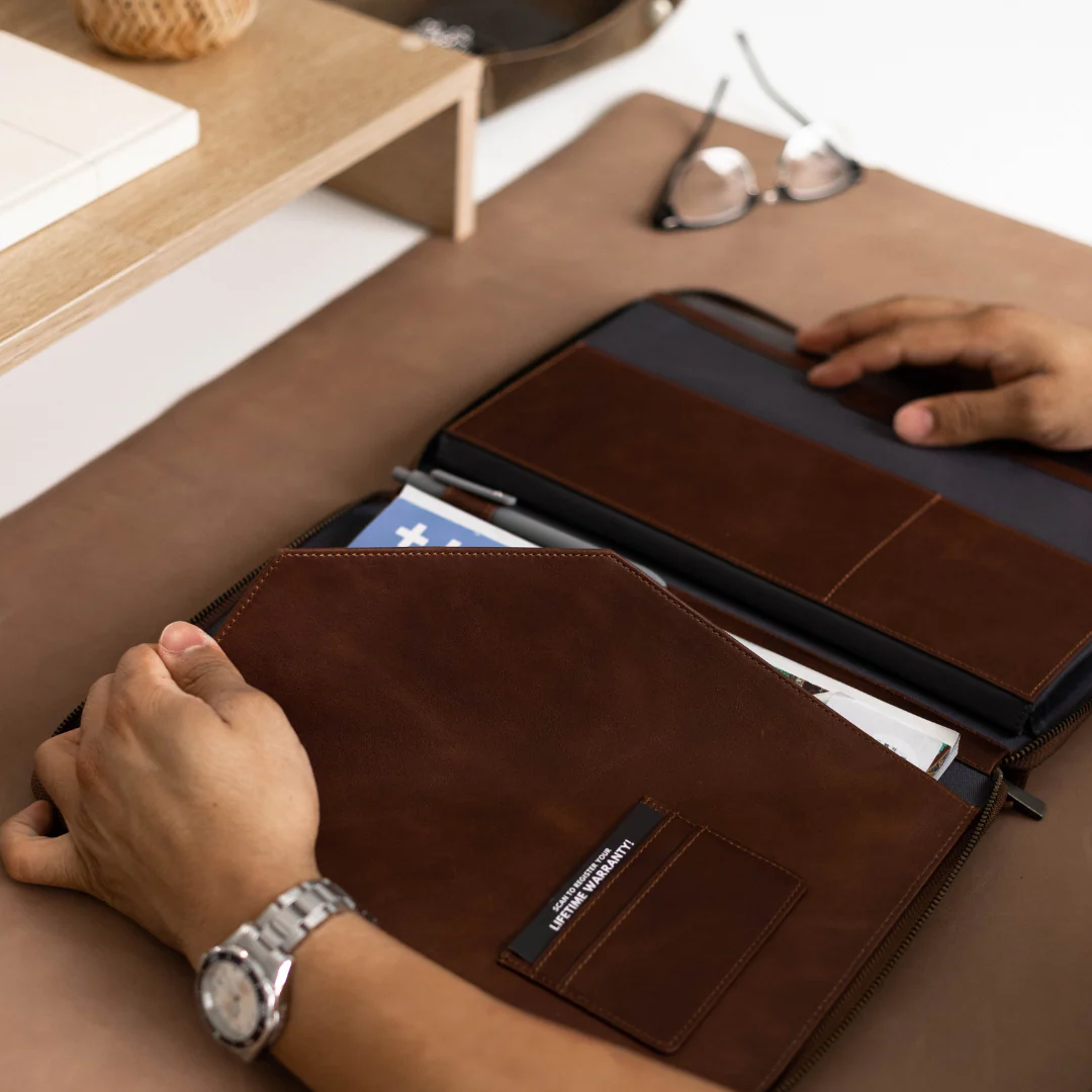 Leather MacBook Sleeve - Terra - Image 6