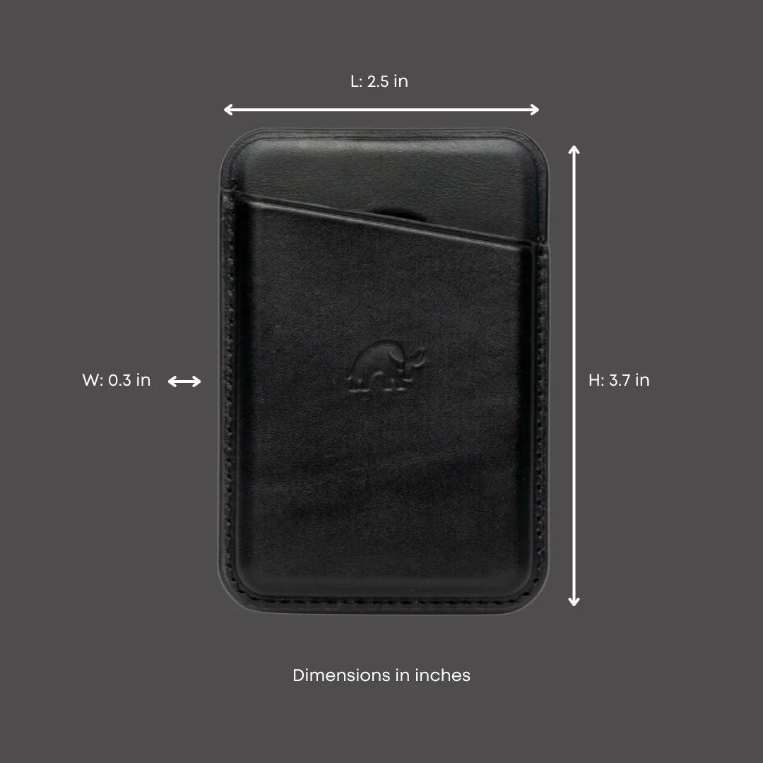 Leather Magnetic Wallet - BLACK EDITION - Image 4