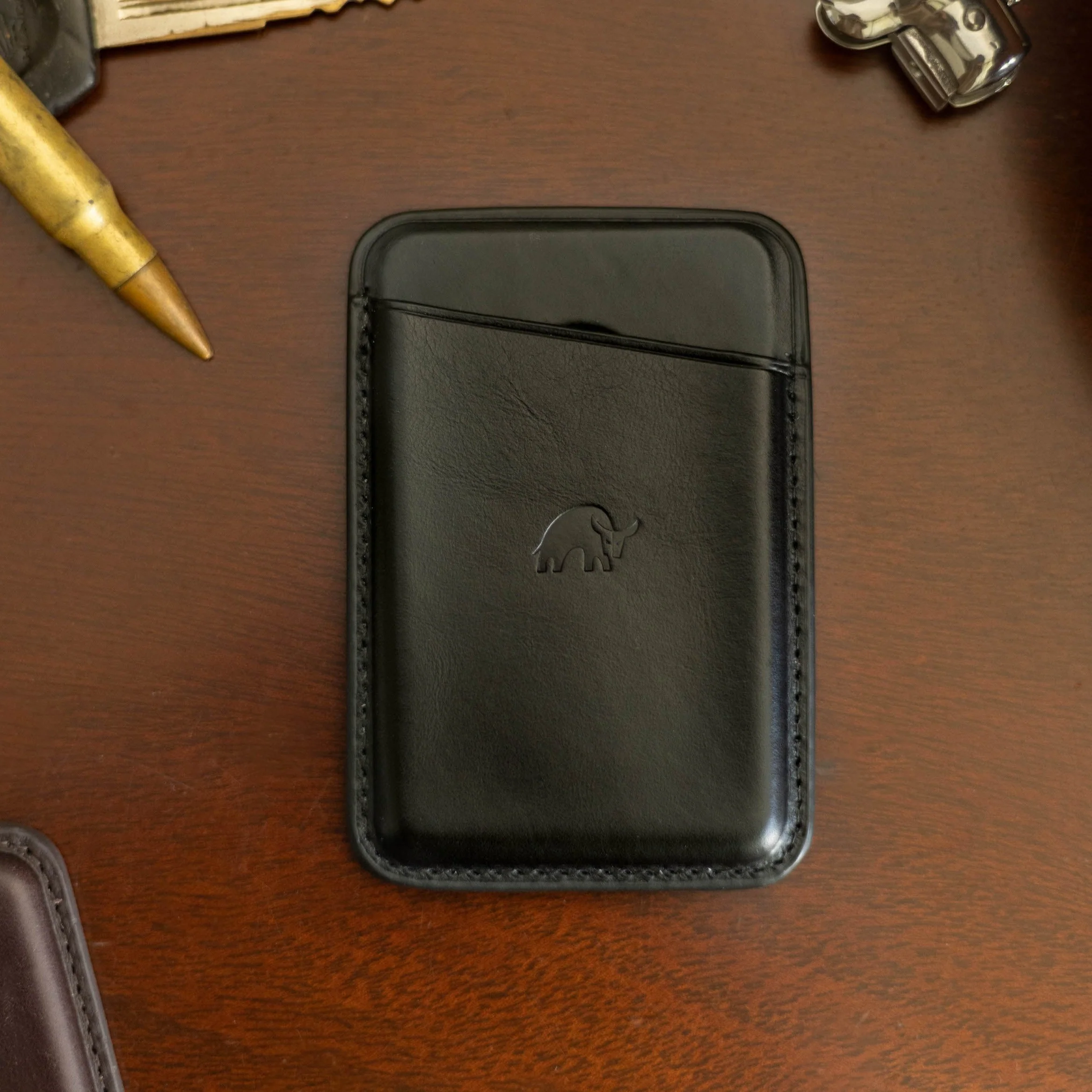 Leather Magnetic Wallet - BLACK EDITION - Image 5
