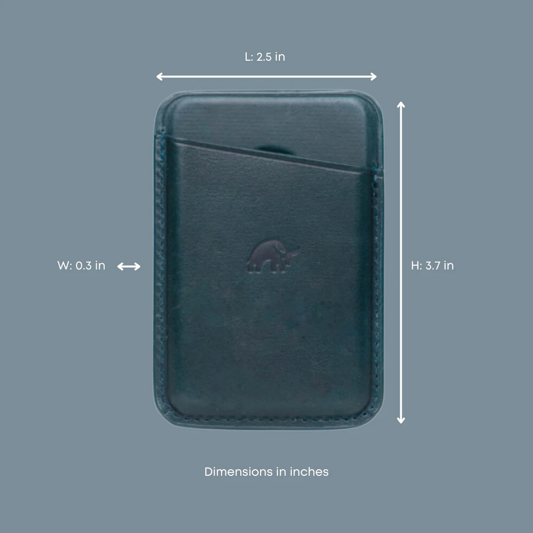 Leather Magnetic Wallet - OCEAN - Image 4