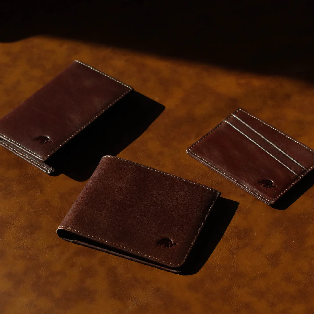 Leather Nav Bifold Wallet - TERRA - Image 8