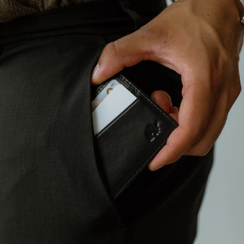 Leather Nav Card Holder - BLACK EDITION - Image 3