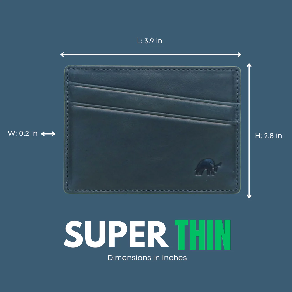 Leather Nav Card Holder - OCEAN - Image 4