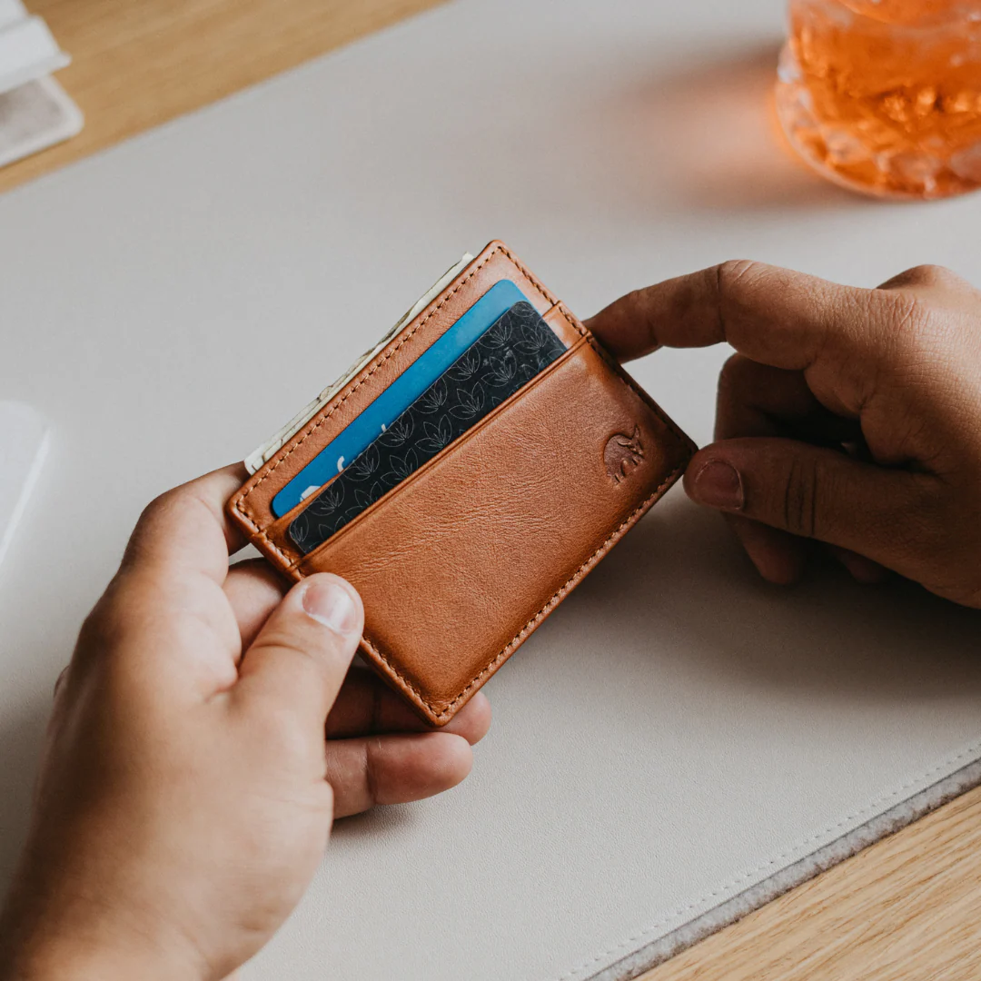 Leather Nav Card Holder - SIENNA - Image 5