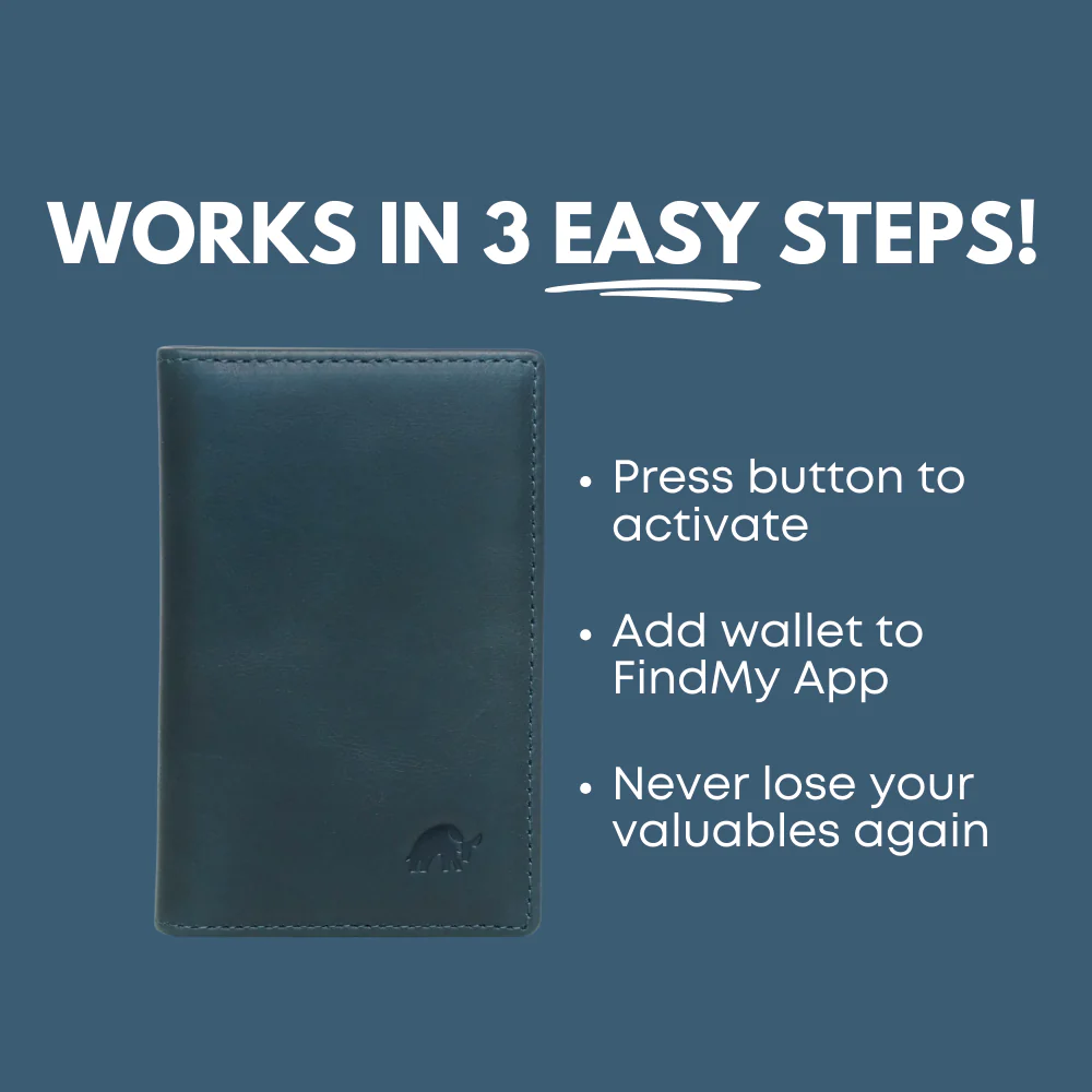 Leather Nav Messenger Wallet - OCEAN - Image 5