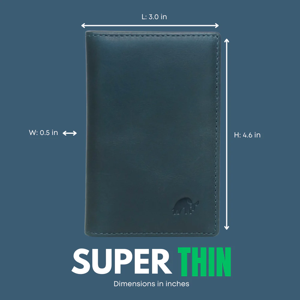 Leather Nav Messenger Wallet - OCEAN - Image 7
