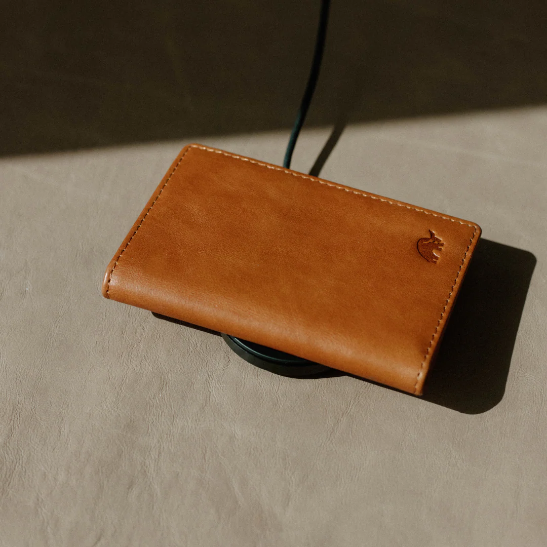 Leather Nav Messenger Wallet - SIENNA - Image 7