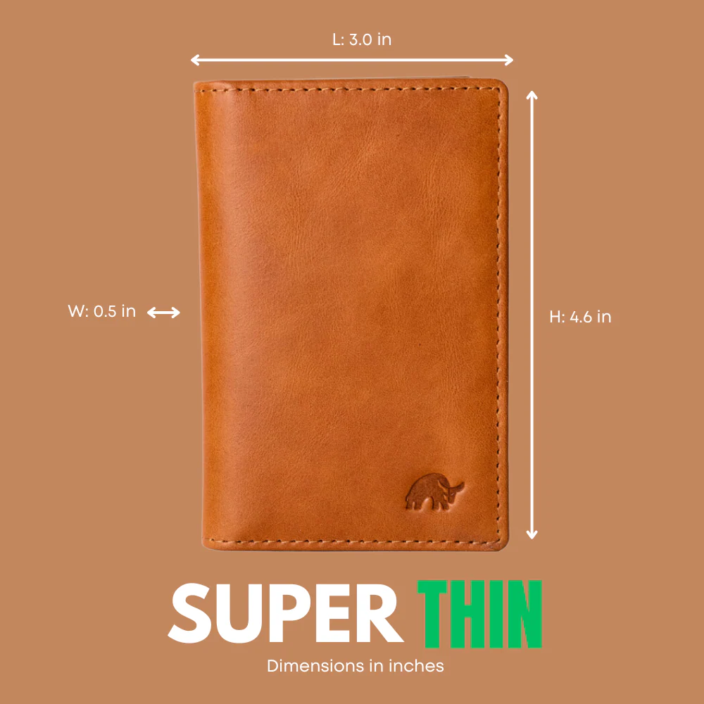 Leather Nav Messenger Wallet - SIENNA - Image 8