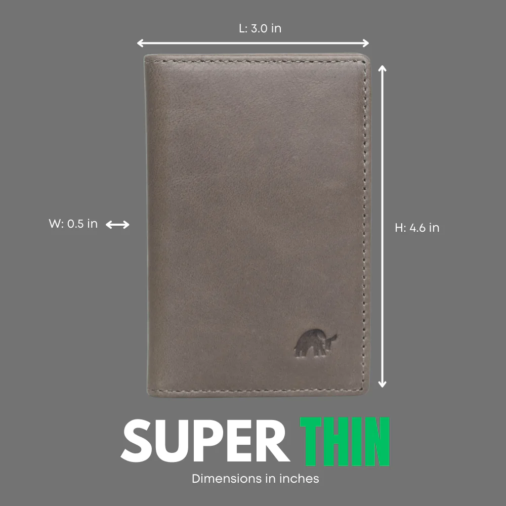 Leather Nav Messenger Wallet - SLATE - Image 8