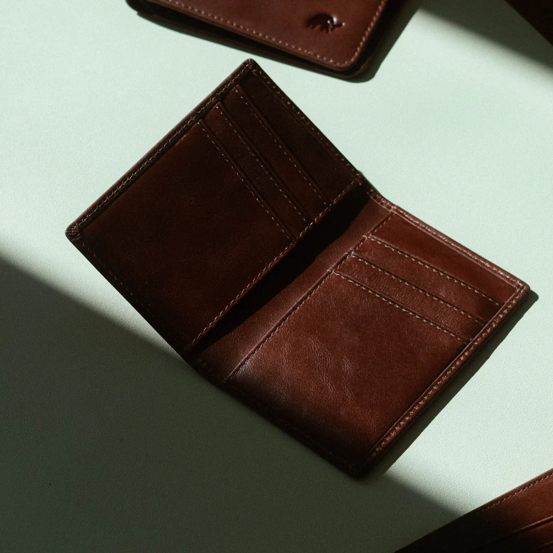 Leather Nav Messenger Wallet - TERRA - Image 3