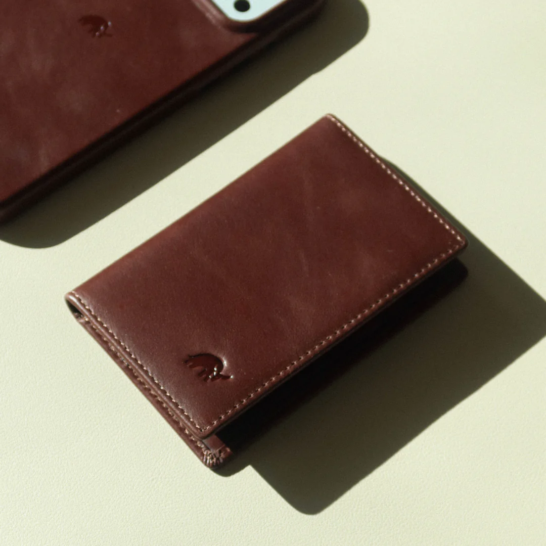 Leather Nav Messenger Wallet - TERRA - Image 5
