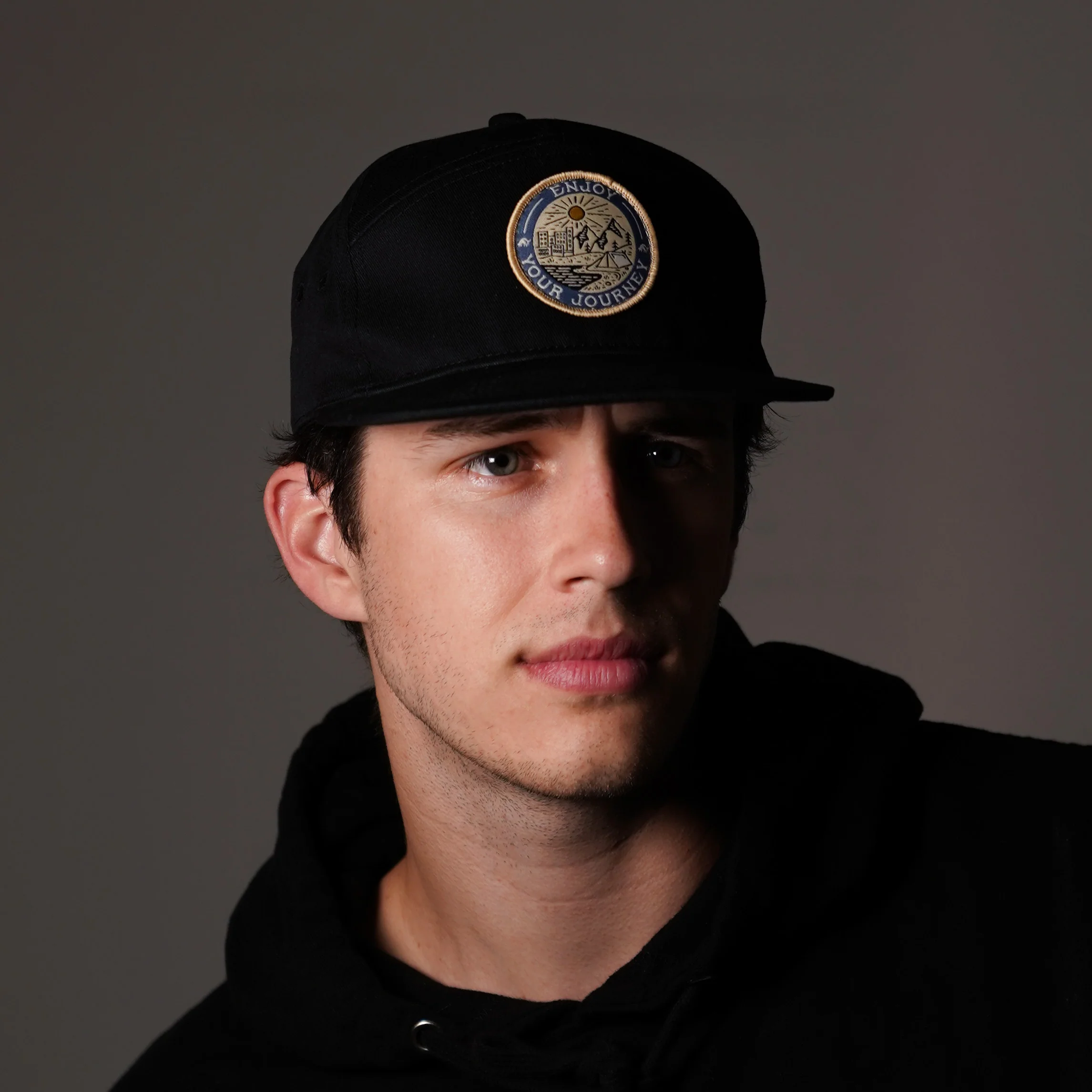 The EYJ Badge Hat - BLACK - Image 6